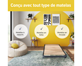 Sommier 20 lattes - 80x200 cm