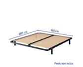 Sommier 20 lattes - 160x200 cm