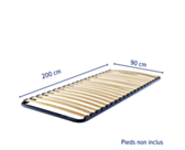 Sommier 20 lattes - 90x200 cm