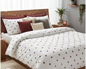 Parure de lit forme de coeur 