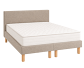 Ensemble literie Leon - beige - (x2) 80x200 cm (160x200 cm) 