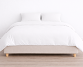 Housse de couette 100 % Coton Blanc - hauteur 25 - 220x240 cm 