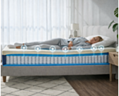 Matelas Ressorts ensachés 
Matelas au confort équilibré 
Matelas 140x200 cm 