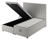 Lit Coffre Cassia Ashgrey - 140x190 cm