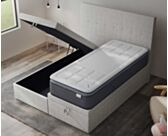 Lit Coffre Cassia Ashgrey - 180x200 cm