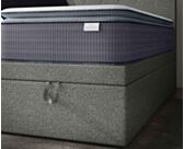 Lit Coffre Cassia Gris - 90x200 cm