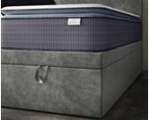 Lit Coffre Cassia Velours Gris - 140x200 cm