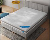 Boxspring Coventry Merlot Gris - 140x200 cm