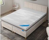 Boxspring Dayton Merlot Ecru - 140x190 cm