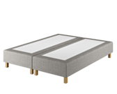 Boxspring Dayton Merlot Gris - 140x190 cm