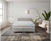 Boxspring Forbes Merlot Gris - 140x190 cm