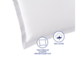 Taie d'oreiller Coton Blanc - 50x70 cm