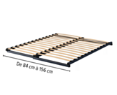 Sommier à lattes Extensible - 140x190 cm