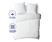 Housse de couette Coton Blanc - 200x200 cm