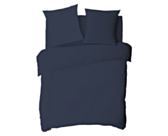 Drap-housse Satin Marine Bonnet 35 - 160x200 cm