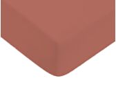 Drap-housse Coton Terracotta Bonnet 25 - 140x190 cm