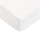 Drap-housse Percale Blanc Bonnet 35 - 140x190 cm