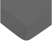 Drap-housse Percale Gris Foncé Bonnet 35 - 140x200 cm