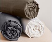 Drap-housse Percale Gris Foncé Bonnet 35 - 160x200 cm