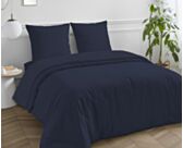 Drap-housse Satin Marine Bonnet 35 - 140x200 cm