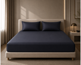 Ambiance drap-housse Satin Midnight Bonnet 35 - 140X190 cm