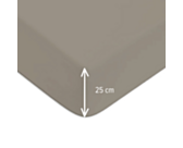 Drap-housse Coton Vison Bonnet 25 - 80x200 cm