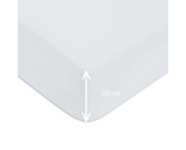 Drap-housse Coton Blanc Bonnet 30 - 120x200 cm