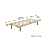 Sommier à lattes Flex Eco - 90x200 cm