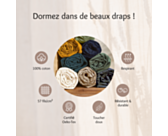 Drap-housse Coton Kaki Bonnet 30 - 120x190 cm