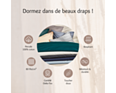Housse de couette Percale Gris Clair - 240x260 cm