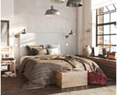 Tête de lit Kahaia Page Ashgrey 140 - H100 cm