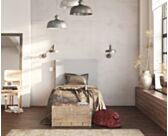 Tête de lit Kahaia Page Ashgrey 90 - H100 cm