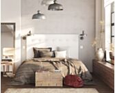 Tête de lit Kalmia Boucle Blanc 140 - H100 cm