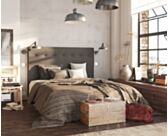 Tête de lit Kalmia Gris 140 - H120 cm