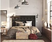 Tête de lit Kalmia S Noir 200 - H100 cm