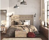 Tête de lit Kalmia Taupe 140 - H100 cm