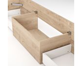 Lit Michigan Chêne - 140x200 cm