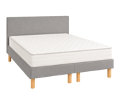 Ensemble literie Leon - gris - (x2) 70x190 cm (140x190 cm) 