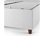 Lit Coffre Alpha Gris clair - 140x200 cm