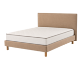 Ensemble literie Leon - beige - (x2) 90x200 cm (180x200 cm) 