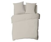 Drap-housse Satin Beige Bonnet 35 - 140x190 cm 