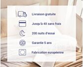 Matelas mousse à mémoire de forme Memoryech 140x190 cm 