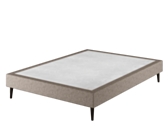 Sommier Cosmos Deco Taupe - 140x190 cm