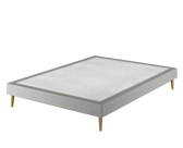 Sommier Tapissier Cirse Deco Ashgrey - 160x200 cm