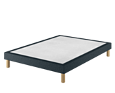 Sommier Tapissier Cirse Deco Bleu - 140x190 cm