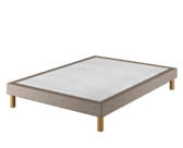 Sommier Tapissier Cirse Deco Taupe - 160x200 cm