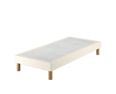 Sommier Tapissier Cirse Deco Boucle Blanc - 90x190 cm