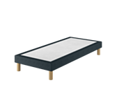 Sommier Tapissier Cirse Deco Bleu - 90x200 cm