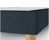 Sommier Tapissier Cirse Deco Bleu - 90x190 cm