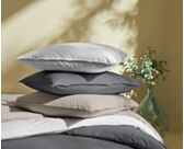 Taie d'oreiller percale Gris Clair  - 50x70 cm
